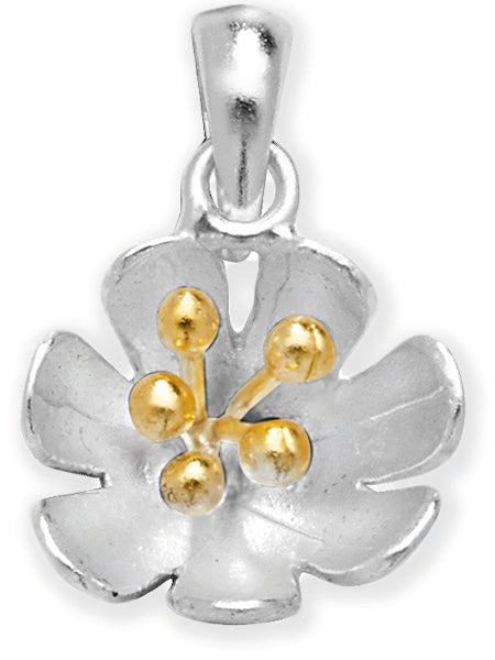 Silver Poppy Pedant Necklace - John Ross Jewellers