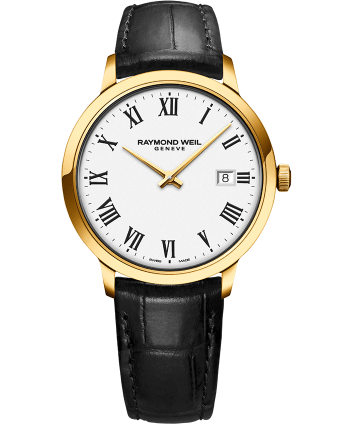 Raymond Weil TOCCATA 39mm Yellow & Black Strap - John Ross Jewellers