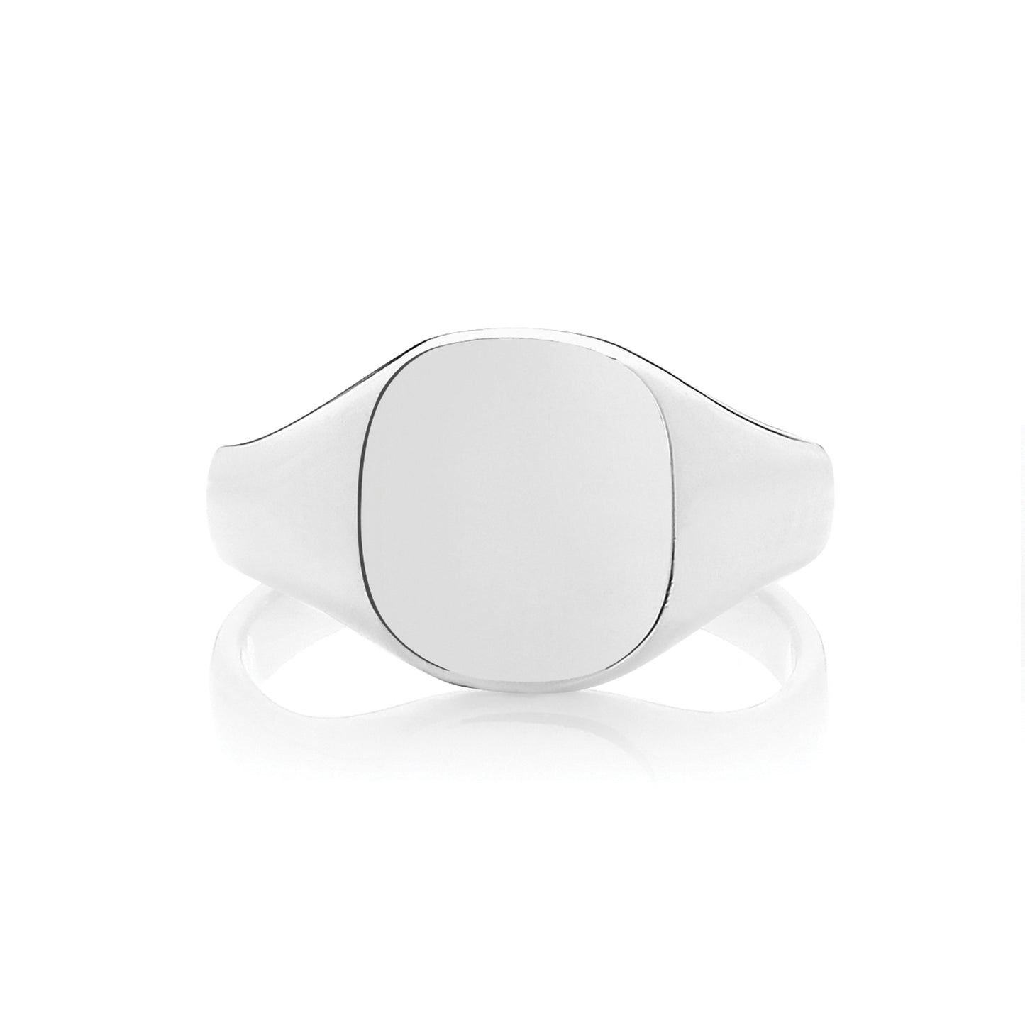 Silver Cushion Signet Ring - John Ross Jewellers