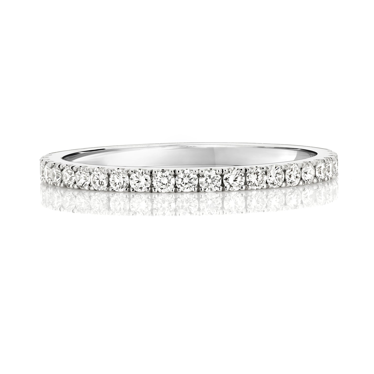 Platinum Diamond Half Eternity Ring - John Ross Jewellers