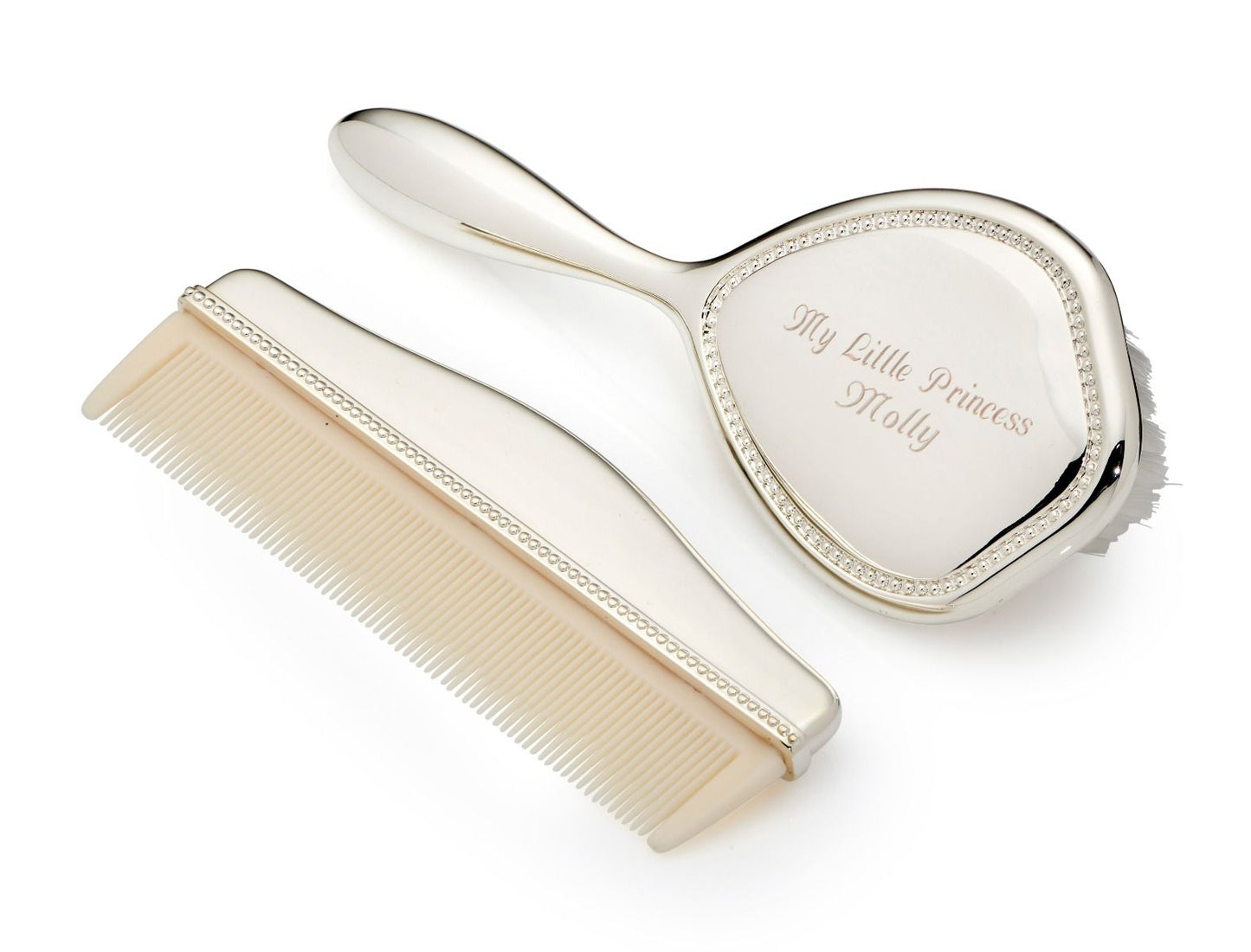 Brush & Comb Set - D for Diamond - John Ross Jewellers